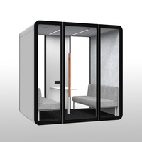 Cabine de bureau miniature insonorisée, cabines de bureau acoustiques, cabine de bureau préfabriquée insonorisée, maison préfabriquée