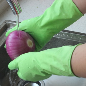 Gants de nettoyage ménagers 100% latex, gants de jardinage et équipement de protection en caoutchouc et plastique pour usage domestique - Product Image 6