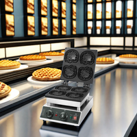 Machine à gaufres en forme de papillon professionnelle chinoise pour équipement de cuisine commerciale productivité élevée pour les magasins d'alimentation