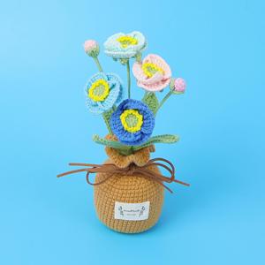 Mini fleurs artificielles faites à la main de Phalaenopsis et de Gypsophila pour la décoration de la remise des diplômes et de Pâques, fleurs artificielles en pot à faire soi-même - Product Image 5