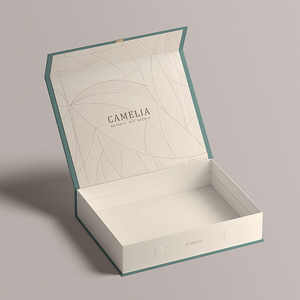 Caja de Regalo de Papel con Recubrimiento de Color Personalizado, Caja con Tapa Magnética y Logotipo Personalizado - Product Image 3