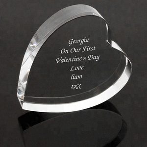 Hình Trái Tim Acrylic Chặn Giấy Trọng Lượng Giấy Khối Với Thiết Kế Tùy Chỉnh - Product Image 4