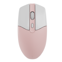 Ratón Óptico Inalámbrico Silencioso Banda, Ergonómico, 800-1600 DPI, Retroiluminación RGB Conmutable, Ratón para Juegos para PC, Uso en Oficina y Negocios