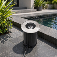 Lumière LED subaquatique pour piscine en acier inoxydable IP68 étanche 3W, blanc 6000K, 12V, encastrée