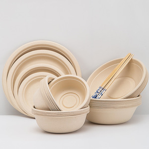 Yu ชามกระดาษทรงกลมพร้อมฝาปิดชามกระดาษสำหรับสลัดโลโก้ออกแบบได้ตามต้องการ - Product Image 5