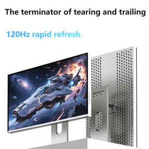 Moniteur de bureau professionnel 27 pouces 4K IPS 120Hz à bords fins sur quatre côtés en alliage d'aluminium CNC, haute définition, faible lumière bleue pour la protection des yeux - Product Image 3