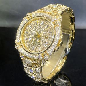 Montre MISSFOX pour femme, style européen et américain, hip-hop, boîtier en alliage, quartz, 10 mm, zircon incrusté à la main, design tête de mort, étanche - Product Image 2
