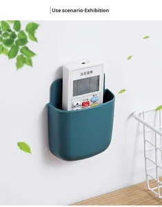 <strong>Storage</strong> Box TV Air Conditioner <strong>Remote</strong> <strong>Control</strong> <strong>Storage</strong> Box Wall-Mounted Bedside Mobile Phone Charging Shelf Modern No-Drill - Product Image 5