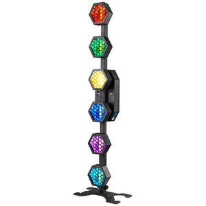 U'king 6X50W Rgb Achtergrond Effect Antieke Buis Led Retro Podium Licht Voor Bruiloft Evenement Show Dj Concert Feest Dans Par Lights