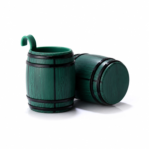 <span class=keywords><strong>Verre</strong></span> à whisky en forme de baril en plastique de 25ml avec crochet en PP PS pour mesurer et servir des boissons - Product Image 5