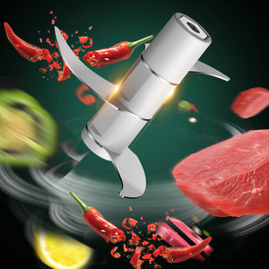 قطاعة خضروات كهربائية صغيرة 250 مل، مفرمة ثوم، هراسة زنجبيل، مطحنة لحم، معالج طعام محمول قابل لإعادة الشحن عبر USB - Product Image 5