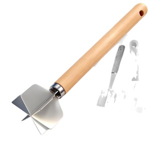 Meat Chopper Potato <b>Shredder</b> 304 Stainless Steel Wood Handle Non Stick For Ground Meat And <b>Vegetables</b> - Product Image 5