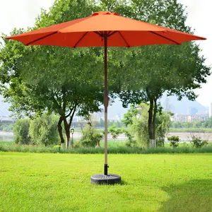 重型钢新到豪华花园伞医院10英尺橙色阳伞