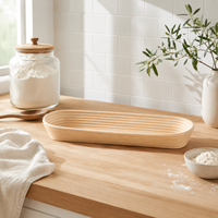 Paniers de levage artisanaux en rotin naturel pour fabricants de bannetons, destinés aux importateurs et distributeurs de boulangerie