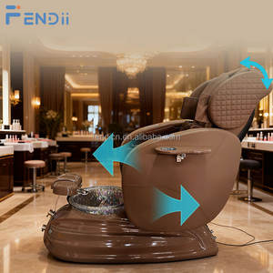 Ganzkörper-<span class=keywords><strong>Massage</strong></span>-Pedikürestuhl mit Rohrlosem Whirlpool-Jet-System und Verstellbarer Rückenlehne für Nagelstudios - Product Image 3