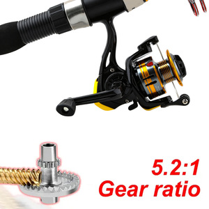 Caña de Pescar Telescópica de 2.1m/2.3m y Carrete de Spinning, Combo Portátil de Viaje, Kit Completo de Pesca con Señuelos - Product Image 1