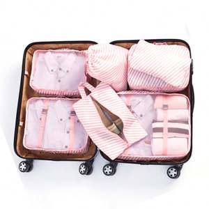 <b>Travel</b> Packing Cubes 6 Pcs Set Luggage Packing Organizers with Shoe <b>Bag</b> and <b>Toiletries</b> <b>Bag</b> - Product Image 1