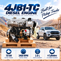 Ensemble complet de moteur diesel ISU 4JB1-TC, 4 cylindres, turbo refroidi par air, 70 kW, pour camionnette, remplacement automobile