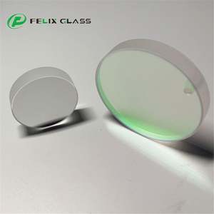 Verre de silice fondue rond personnalisé FELIX avec trou de perçage, miroir diélectrique optique plat - Product Image 3