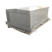 2 cryptes Unionstone en granit américain avec garantie de 2 ans et service d'installation sur site pour usage funéraire
