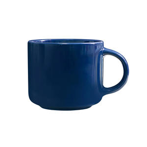 16 أوقية هدايا ترويجية للفنادق محفورة بعلامة تجارية فنجان قهوة سيراميك أبيض - Product Image 3