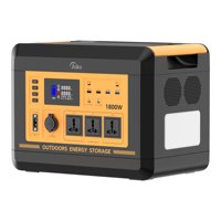 Station d'alimentation portable JOKO haute capacité 1800W avec batterie LiFePO4 1280Wh, UPS à charge rapide, affichage numérique, entrée panneau solaire AC220V
