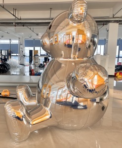 <b>Inflatable</b> Mirror Bear Metallic Shiny Balloon PVC Floating Sphere Event Party Decoration Customized <b>Inflatable</b> Mirror Bear Infla - Product Image 5