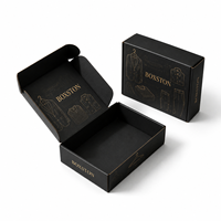 Boîte d'expédition en carton ondulé haut de gamme, personnalisée et imperméable, pour l'emballage de vêtements, de t-shirts, avec logo