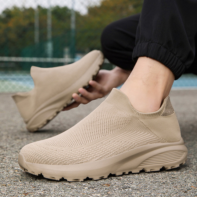 Men Big Size Breathable Mesh Casual Shoes, Fashion Soft Sole Versatile Footwear