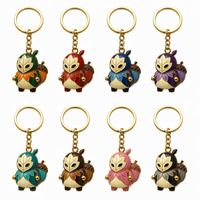 Porte-clés émaillé personnalisé Esprit de la Forêt d'Automne, plaqué or de qualité supérieure, motif feuille, masque et animal, souvenir pour cadeau et collection