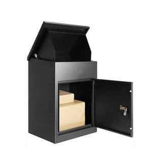 <span class=keywords><strong>Boîte</strong></span> <span class=keywords><strong>aux</strong></span> <span class=keywords><strong>lettres</strong></span> étanche emballage en acier cadre de porte d'entrée verrouillable en métal pour le stockage de sécurité de jardin - Product Image 2