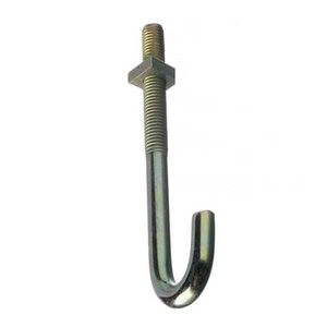 <strong>Hook</strong> <strong>Bolt</strong> with Nut / Zinc Plated J Shape <strong>Hook</strong> <strong>Bolt</strong> - Product Image 4