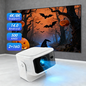 Mok hy350max LED chiếu tự động lấy nét 8K video 4K rạp hát tại nhà <span class=keywords><strong>Android</strong></span> 14 500 Ansi độ sáng cao xách tay 2G + 16G - Product Image 1