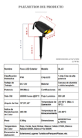 2026 Overseasdesign OL-43 Projecteur LED RGBW d'extérieur, à capteur de mouvement, lumineux, durable et à lumière uniforme, pour jardin et pelouse, personnalisable en petites séries