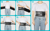 Ceinture de massage électrique chauffante pour le soulagement de la douleur sciatique et l'atténuation des maux de dos et de lombaires par vibration