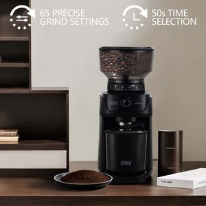 Molinillo de Café Eléctrico para el Hogar WinningStar con 65 Niveles de Grosor Ajustables y Temporizador - Product Image 4