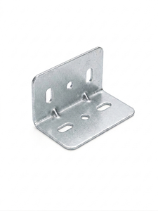 Équerre d'angle en fer 30x30x55mm, galvanisée et thermolaquée, pour armoire, penderie, table, étagère, chaise - Product Image 1