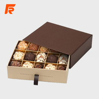 Luxuriöse, hochwertige, lebensmittelechte, wasserdichte Schokoladengeschenkbox mit individuellem Logo, Prägung und Schaumstoffeinlage