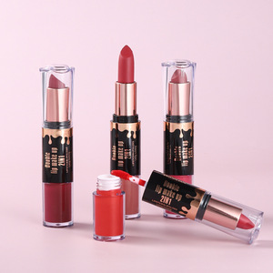 Lápiz labial 2 en 1 Brillo de labios Esmalte de labios de doble cabeza Taza antiadherente Mate Lápiz labial mate - Product Image 5