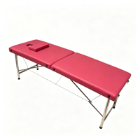 Meubles de salon de beauté au design moderne, lit de massage pliable, structure en acier inoxydable PVC, pour usage domestique