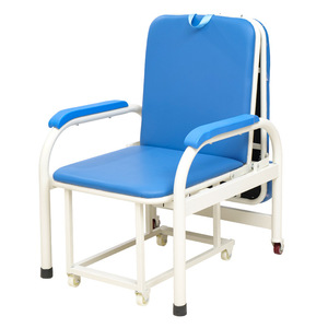 Hospital Chair Foldable <b>Reclining</b> Infusion Chair With Wheels For Patient Caregiver Use - Product Image 1
