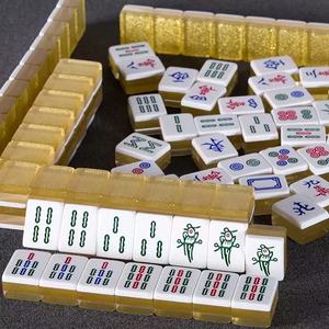 <span class=keywords><strong>Juego</strong></span> de Mahjong de Lujo Antnovelty con Caja de Almacenamiento, <span class=keywords><strong>Juego</strong></span> Chino Completo de 144 Fichas para Regalo - Product Image 1
