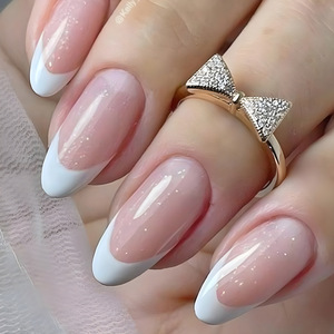 <span class=keywords><strong>Faux</strong></span> <span class=keywords><strong>ongles</strong></span> professionnels d'été pour la plage, non toxiques, sûrs, style américain, rouge festif, forme amande ou cercueil, avec logo personnalisé, durables en ABS - Product Image 2