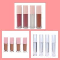 Boîtes d'emballage personnalisées en carton pour gloss à lèvres, impression à chaud, petites quantités, pour huile à lèvres, teinte et kit lèvres, marque privée