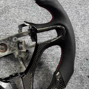 บริการ OEM/ODM พวงมาลัยคาร์บอนไฟเบอร์ Honda FN2 สำหรับ Fit II, Fit S, Civic 8th, CR-Z, Civic <span class=keywords><strong>Type</strong></span> <span class=keywords><strong>R</strong></span> แบบปรับแต่งได้ - Product Image 4