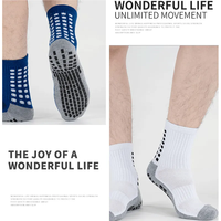 Chaussettes antidérapantes de sport OEM personnalisées avec logo pour hommes, idéales pour le Pilates, le football et autres sports – Vente en gros