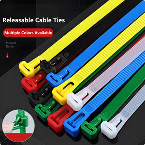 Attaches de câbles réutilisables 5x250mm certifiées CE/ROHS, attaches en nylon de haute qualité, attaches réglables 4.8x250mm, longueur 10 pouces - Product Image 6