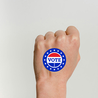Papier d'art personnalisable Démocratie-Autocollants de vote