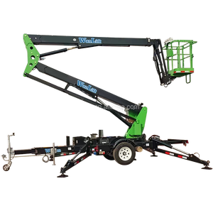 Plataforma Elevadora Telescópica Portátil con Remolque para Trabajos Aéreos de 12m 14m 16m 18m 20m - Product Image 4