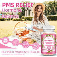 Compléments alimentaires à base de plantes les plus vendus OEM pour le soulagement du syndrome préménstruel (SPM), équilibre hormonal, gommes à mâcher, vitamine B6, certifié HALAL 100%